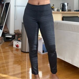 Max Studio Gray Checkered legging trousers XS
